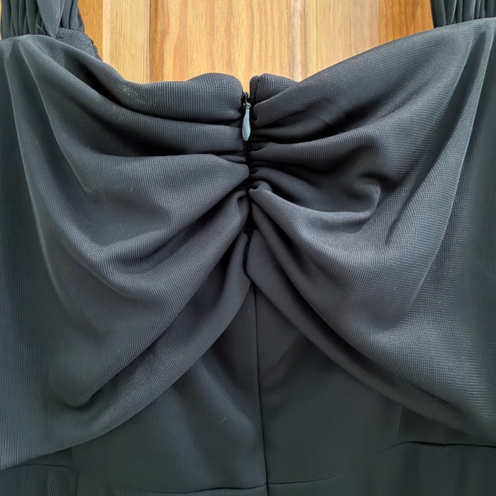 Alex Evenings- Black cold shoulder dress- ladies size 12 - Picture 9 of 13